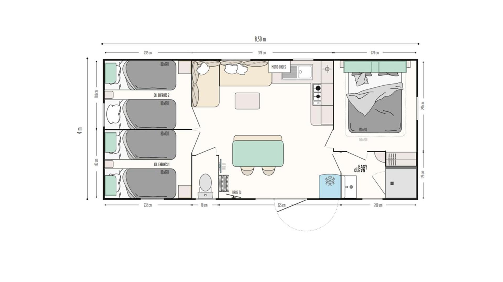Le Muscat - Bungalow Pour 5 - Tv - Clim Boofzheim Phòng bức ảnh